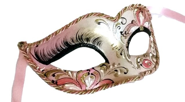 Lily Blushing Nude Deluxe Italian Masquerade Eyemask