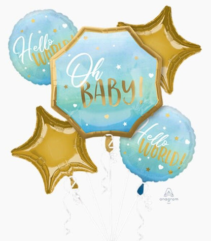 Oh Baby Boy Mega Foil Balloon Bouquet