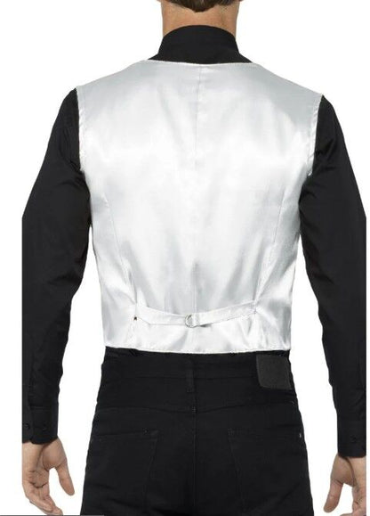 Silver Sequin Adult Waistcoat