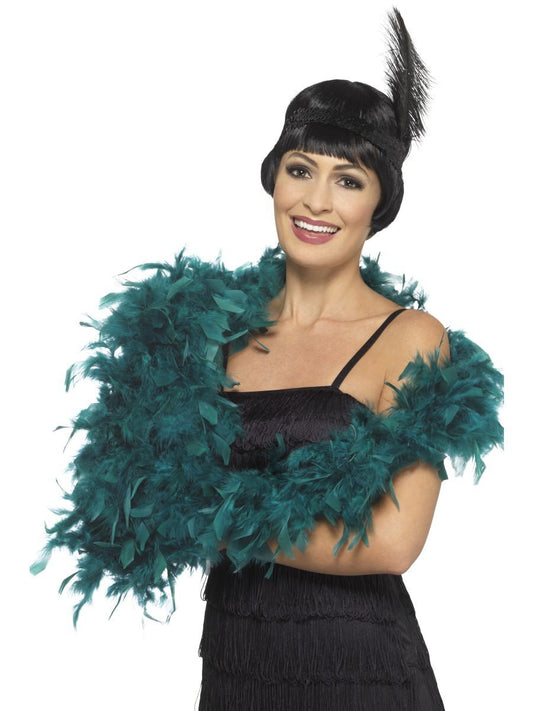 Deluxe 80g Feather Boa - Teal