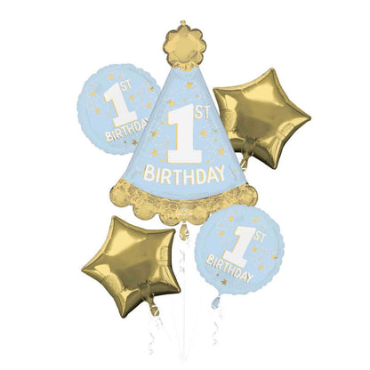 Little Mister One-derful Mega Foil Balloon Bouquet