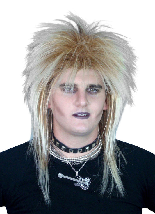 Spikey Blonde Rockstar Wig
