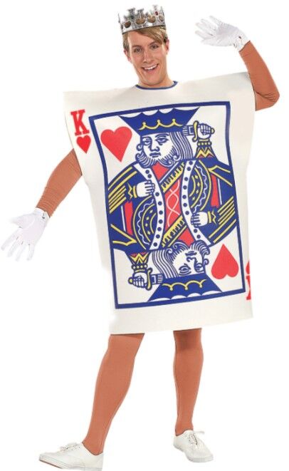 King Of Hearts Playing Card Adult Costume