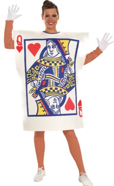 Queen Of Hearts Playing Card Adult Costume