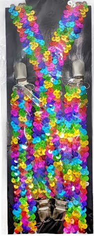 Braces - Rainbow Sequin