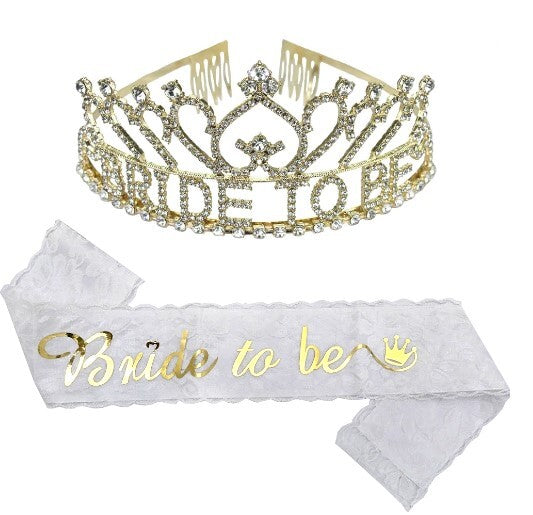 Hen's Party Bride To Be Sash & Tiara Set