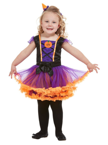Pumpkin Witch Toddler Girls Costume