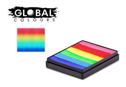 Rainbow Cake Face & Body Paint Palette - Bright Rainbow 50G