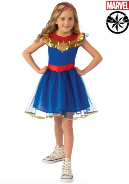 Captain Marvel Tutu Dress Kid's Costume