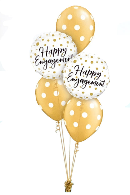 Happy Engagement Gold Dots Classic Bouquet