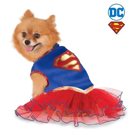 Supergirl Tutu Dress Pet Costume