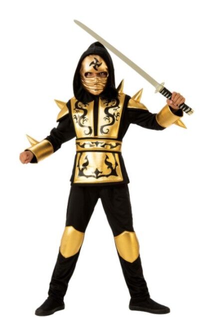 Gold Ninja Kid's Costume