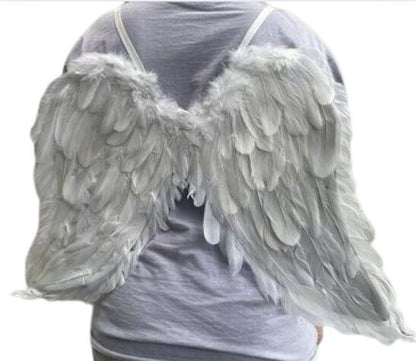 White Feather Angel Wings - 65 x 45cm