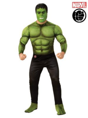 Hulk Deluxe Avengers 4 Men's Costume