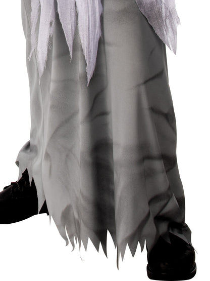 White Demon Hooded Robe Kid's Costume
