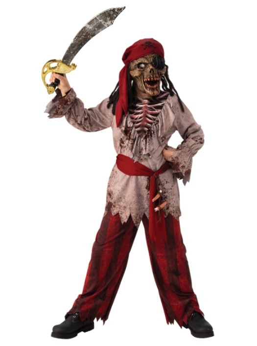 Skeleton Pirate Kid's Costume