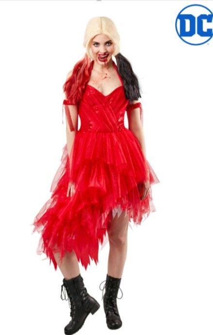 Harley Quinn Red Dress Adult Costume