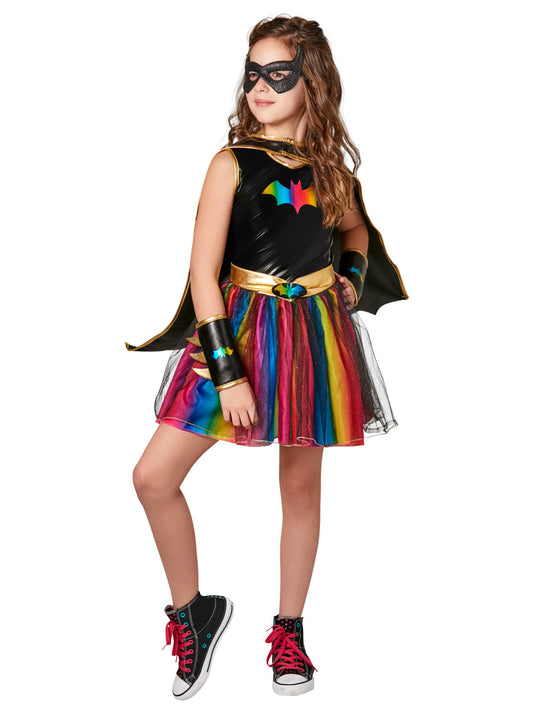 Batgirl Deluxe Rainbow Tutu Kid's Costume