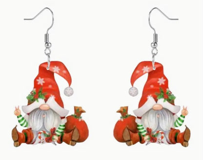 Christmas Earrings - Cheeky Gnomes