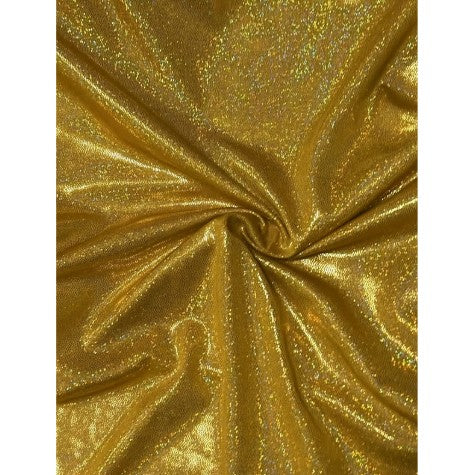 70s Disco Gold Glitter Wrap Dress