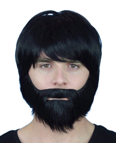 Full Beard & Moustache - Black
