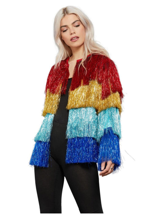 Fever Tinsel Festival Jacket - Rainbow