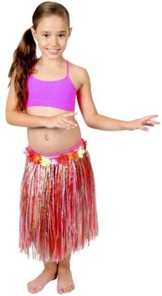 Girls Hawaiian Hula Grass Skirt - One Size