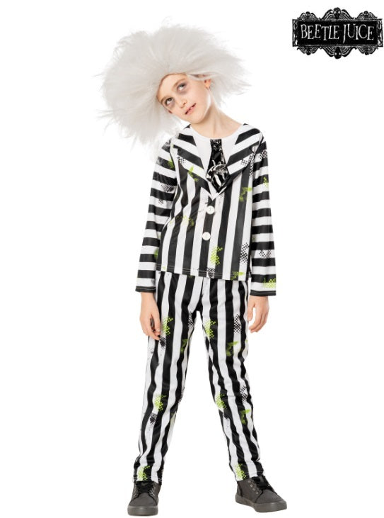 Beetlejuice Deluxe Kid's Costume & Wig