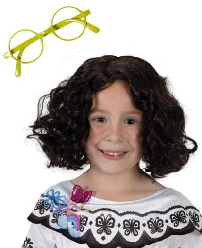 Disney Encanto Mirabel Kid's Wig & Glasses Set
