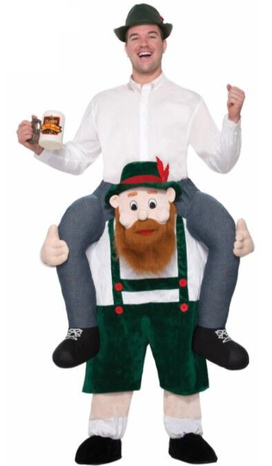 Oktoberfest Beer Buddy Piggy Back Adult Costume