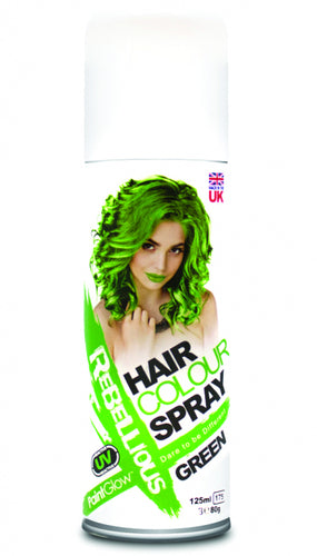Rebellious Coloured Hair Spray - Green