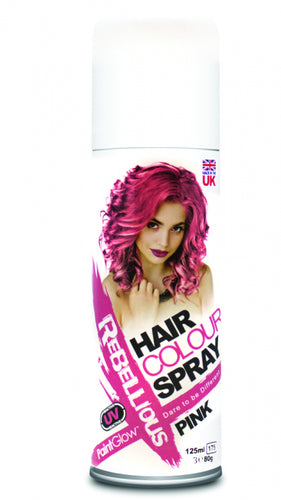 Rebellious Coloured Hair Spray - Pink