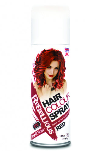 Rebellious Coloured Hair Spray - Red