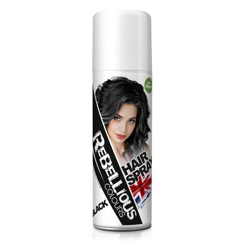 Rebellious Coloured Hair Spray - Black