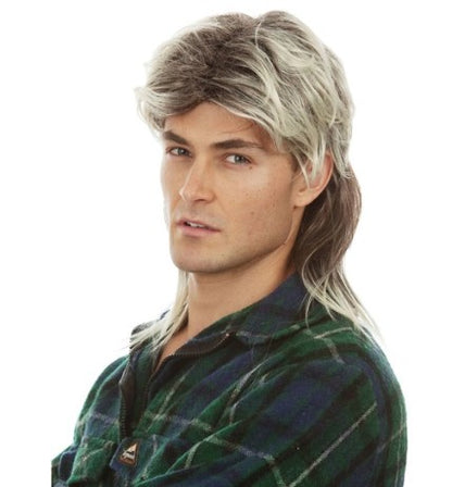80s Redneck Dirty Blonde Mullet Wig