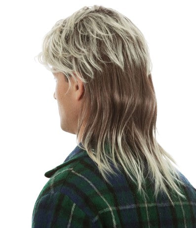 80s Redneck Dirty Blonde Mullet Wig