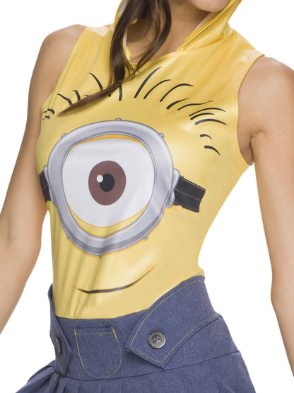 Minion Face Dress Womens Costume