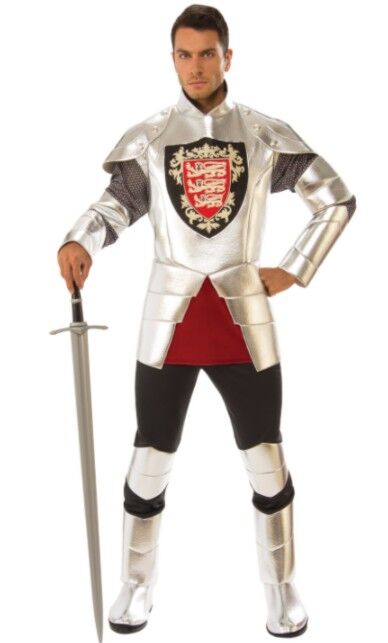 Silver Medieval Knight Adult Costume