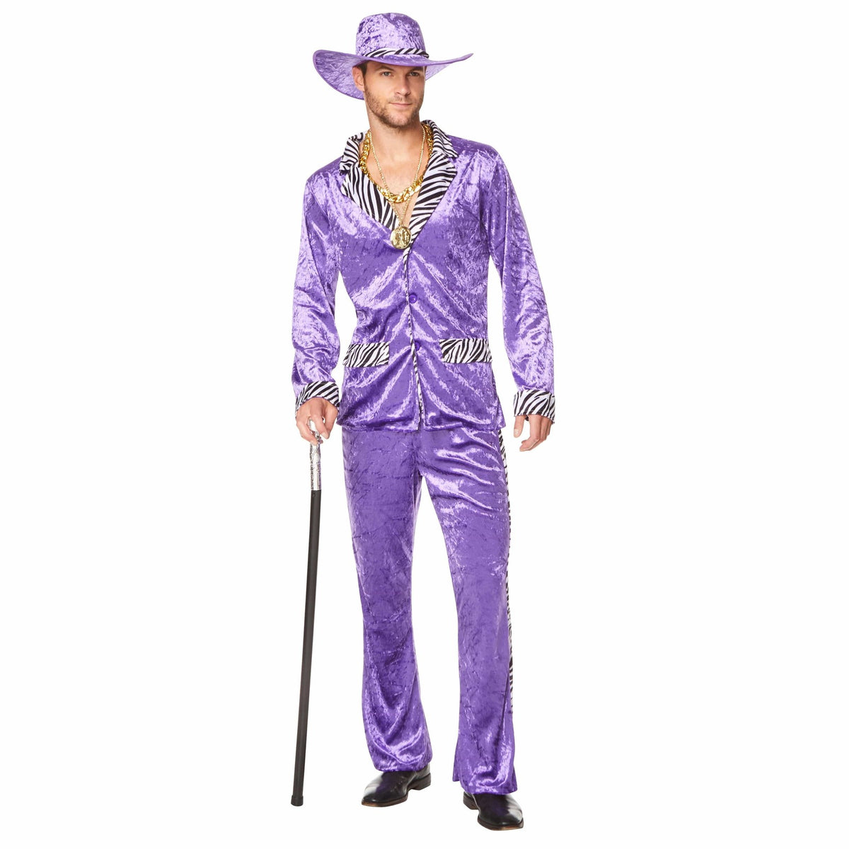 70s Disco Adult Pimp Suit - Purple, view 2