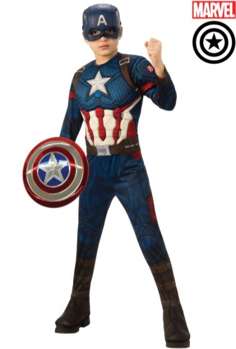 Captain America Premium Kid's Costume with Shield
