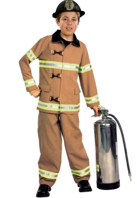 Fire Fighter Deluxe Kid's Costume