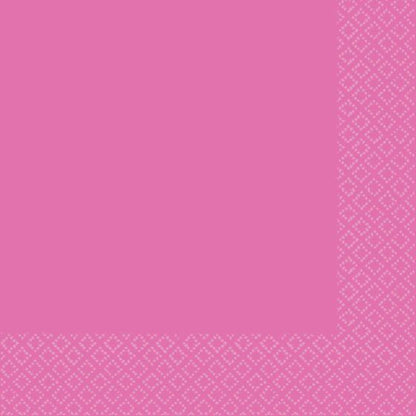 Lunch Napkins 40 Pk 2 PLY - Bright Pink