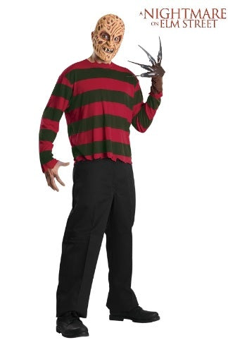 Freddy Krueger Adult Costume Top & Mask