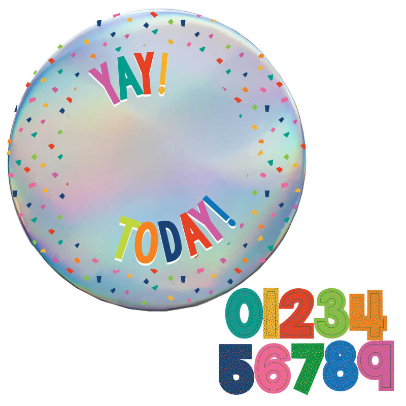 Add-an-Age Birthday Badge - 15cm Rainbow Colour