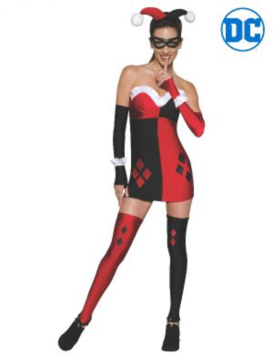 Harley Quinn Red & Black Women's Costume