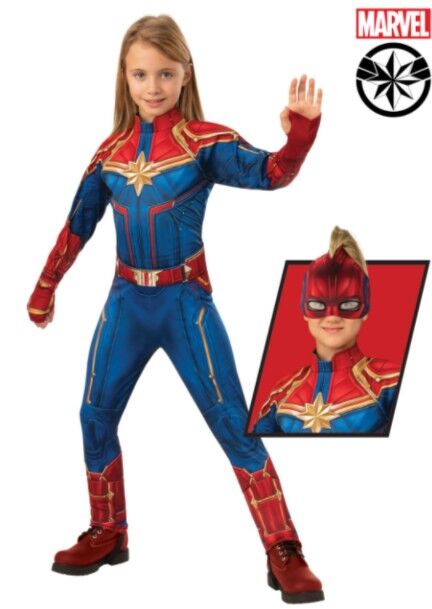 Captain Marvel Deluxe Hero Kid's Costume