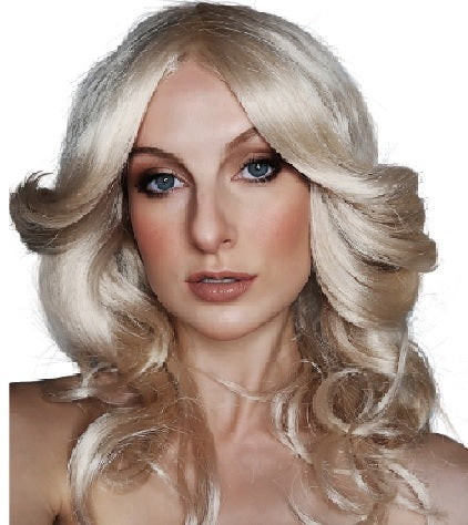 Farrah Fawcett Blonde 70s Flick Wig