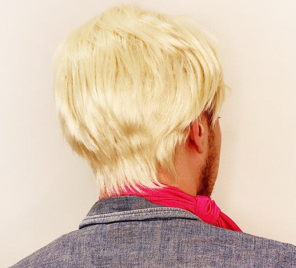 Barbie Ken Style Short Blonde Wig
