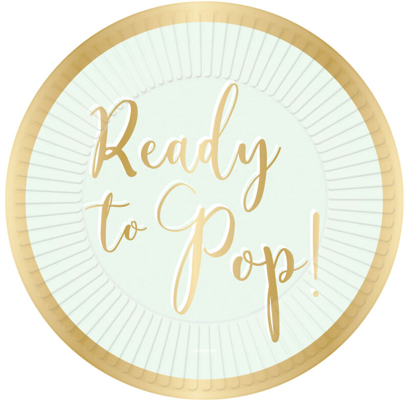 Ready to Pop Paper Plates 23cm Round - 8 Pk