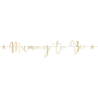 Ready to Pop Mummy to Be Foil Banner - 1.8m